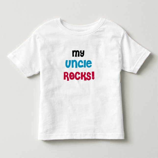 T-shirt Pour Les Tous Petits Mon oncle Rocks (Devant)