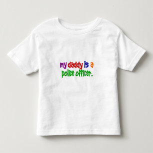 T-shirt Pour Les Tous Petits Mon papa est un policier 1 (primaire)