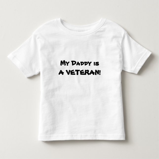 T-shirt Pour Les Tous Petits Mon papa est UN VÉTÉRAN ! (Devant)