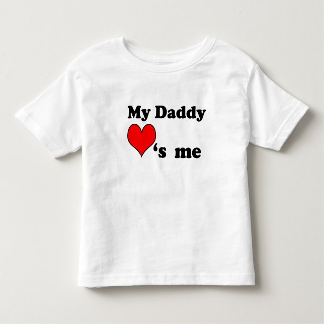 T-shirt Pour Les Tous Petits Mon papa m'aime (Devant)