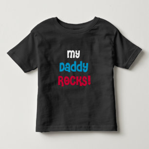 T-shirt Pour Les Tous Petits Mon papa Rocks