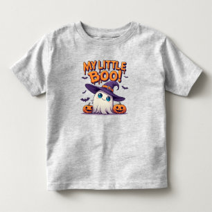 T-shirt Pour Les Tous Petits Mon petit fantôme mignon d'Halloween avec chapeau 