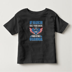 T-shirt Pour Les Tous Petits Mon petit-fils a ton dos fière air grand cadeau
