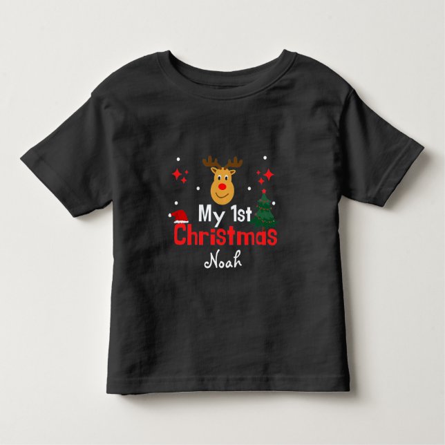 T-shirt Pour Les Tous Petits Mon premier Noël (Devant)