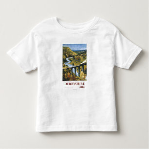 T-shirt Pour Les Tous Petits Monsal Dale, train et viaduc British Rail