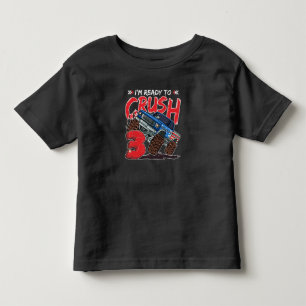 T-shirt Pour Les Tous Petits Monster Truck 3e anniversaire