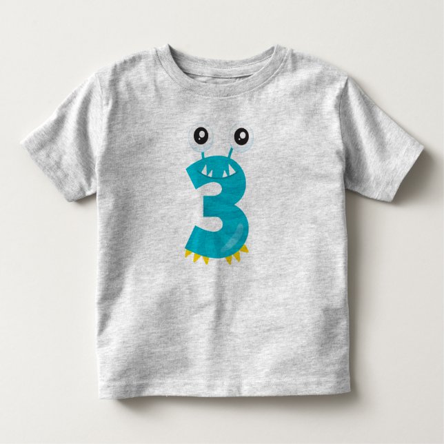 T-shirt Pour Les Tous Petits Monstre 3 (Devant)