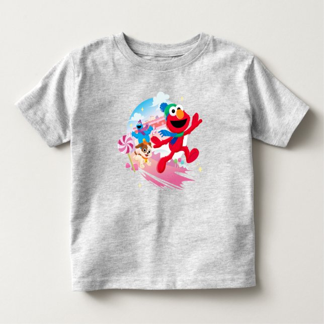 T-shirt Pour Les Tous Petits Monstre Elmo, Tango & Cookie | Meilleur Noël (Devant)