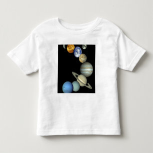 T-shirt Pour Les Tous Petits Montage de système solaire