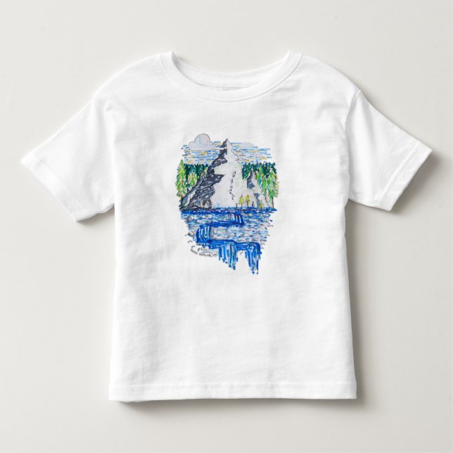T-shirt Pour Les Tous Petits Montagne fraîche (Devant)