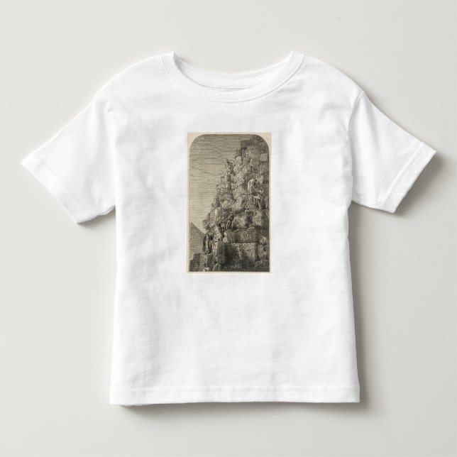 T-shirt Pour Les Tous Petits Montée de la grande pyramide (Devant)