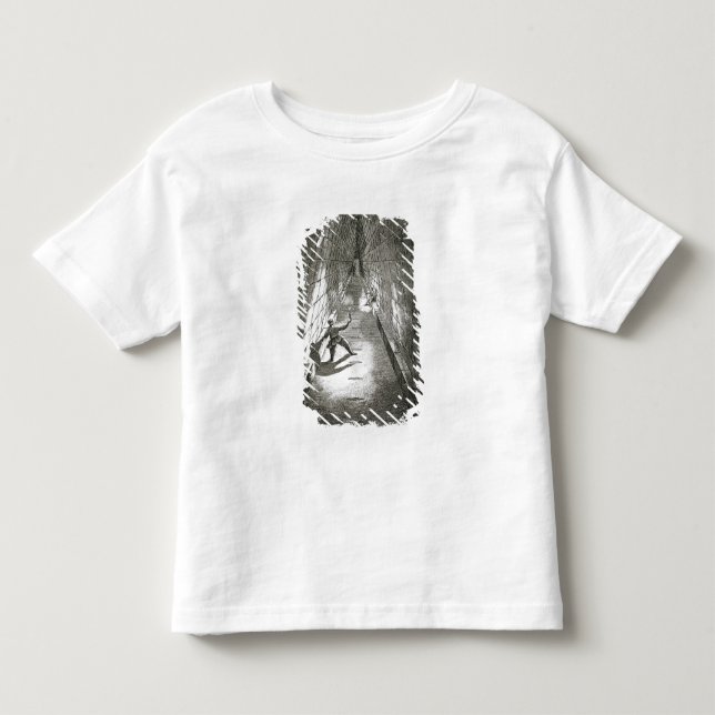T-shirt Pour Les Tous Petits Montée intérieure d'une pyramide, c.1780 (gravure) (Devant)