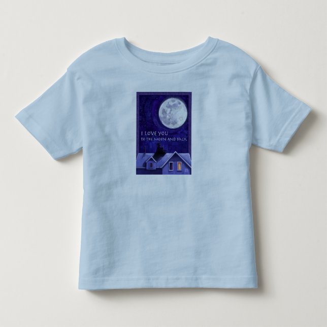 T-shirt Pour Les Tous Petits Montre Lune (Devant)