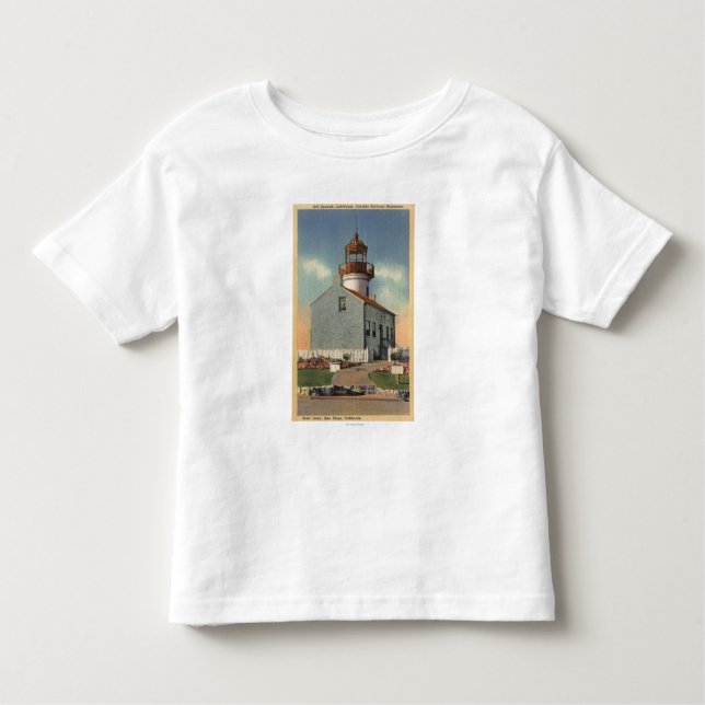 T-shirt Pour Les Tous Petits Monument national de Cabrillo, phare de Point Loma (Devant)