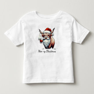 T-shirt Pour Les Tous Petits Moo-ry Christmas Design