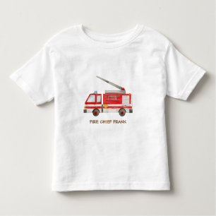 T-shirt Pour Les Tous Petits Moteur d'incendie du camion de pompiers