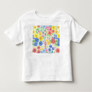 T-shirt Pour Les Tous Petits Motif d'aquarelle florale