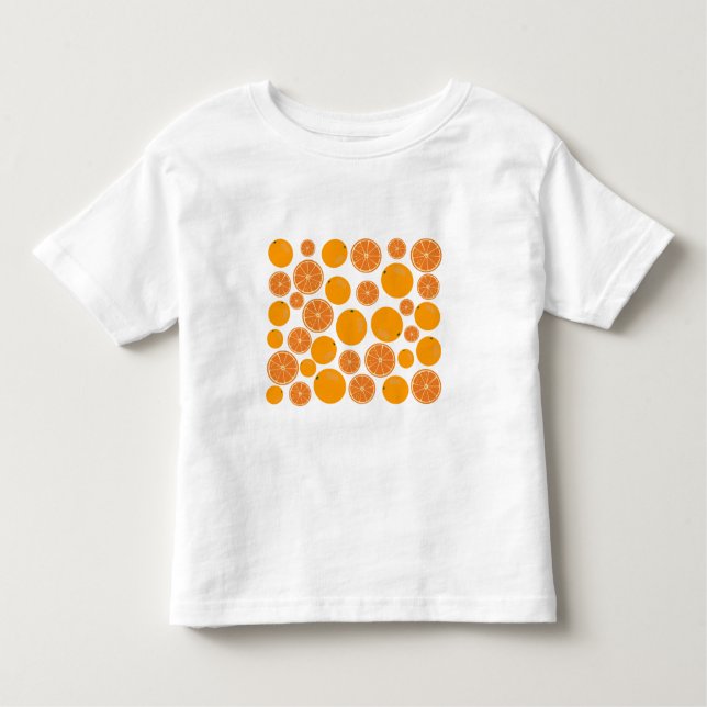 T-shirt Pour Les Tous Petits Motif de fruits orange (Devant)