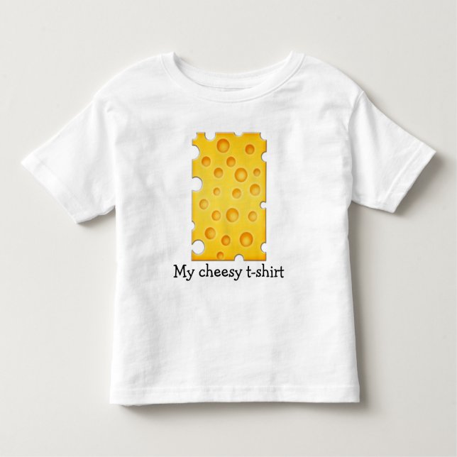 T-shirt Pour Les Tous Petits Motif de texture au fromage suisse (Devant)