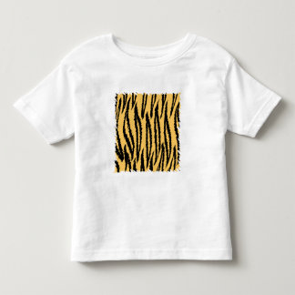 T-shirt Pour Les Tous Petits Motif d'impression de tigre. Orange et noir