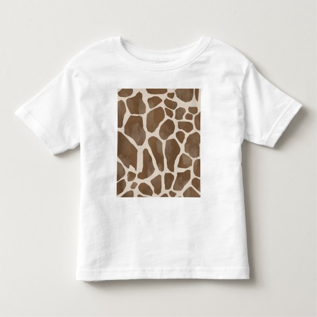 T-shirt Pour Les Tous Petits Motif d'impression des points de girafe (Devant)