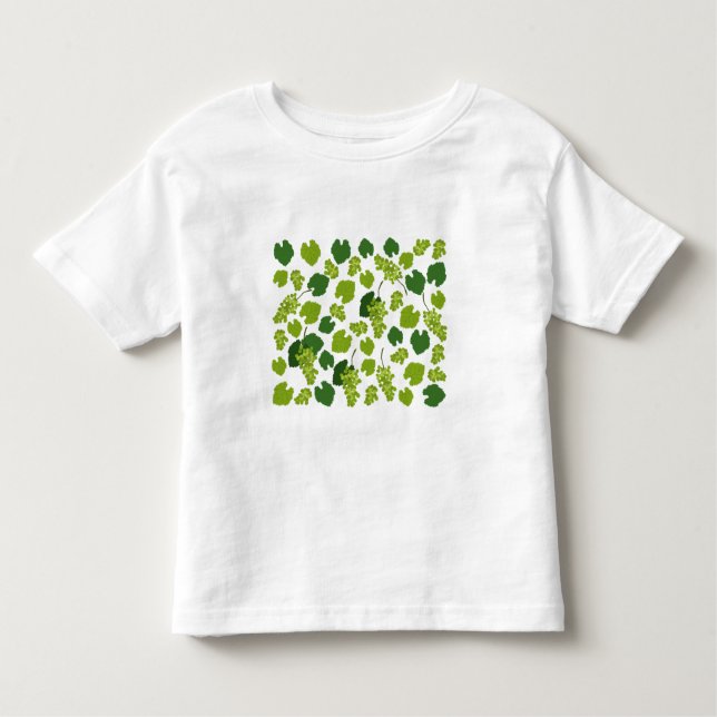 T-shirt Pour Les Tous Petits Motif Feuille de raisins et de raisins (Devant)