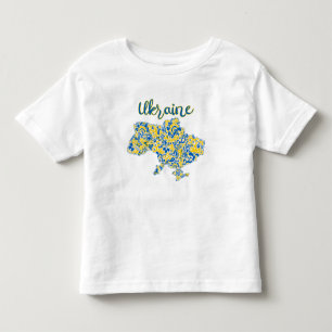 T-shirt Pour Les Tous Petits Motif folklorique et typographie ukrainienne