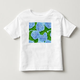 T-shirt Pour Les Tous Petits Motif hydrangée bleu