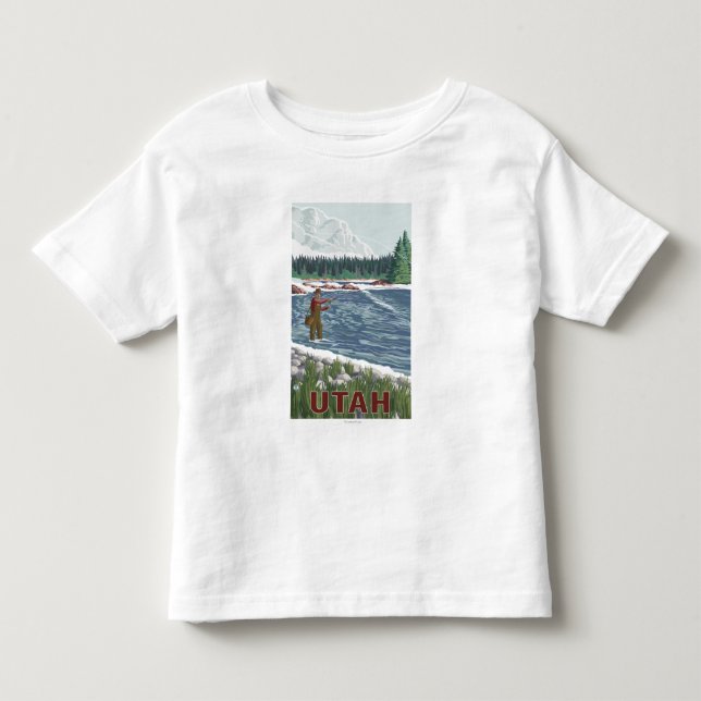 T-shirt Pour Les Tous Petits Mouche FishermanUtah (Devant)