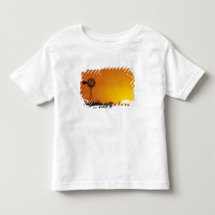 T-shirt Pour Les Tous Petits Moulin à vent au coucher du soleil, Sinton, Texas,