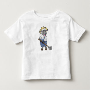 T-shirt Pour Les Tous Petits Moutons fermiers avec gâteau et Casquette