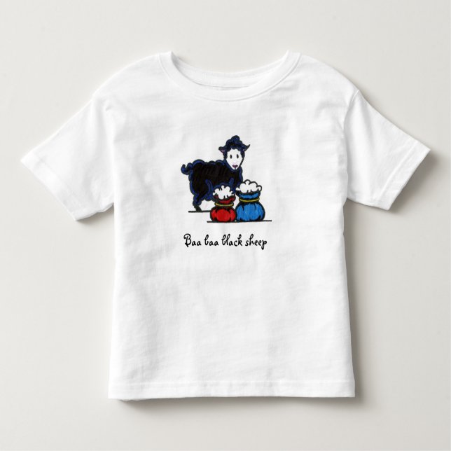 T-shirt Pour Les Tous Petits Moutons noirs de bêlement de bêlement (Devant)
