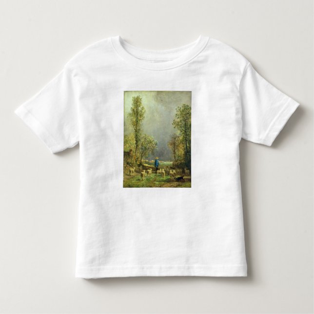 T-shirt Pour Les Tous Petits Moutons observant une tempête (Devant)