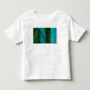 T-shirt Pour Les Tous Petits Mt. Capot et pont d'un état à un autre en saumon