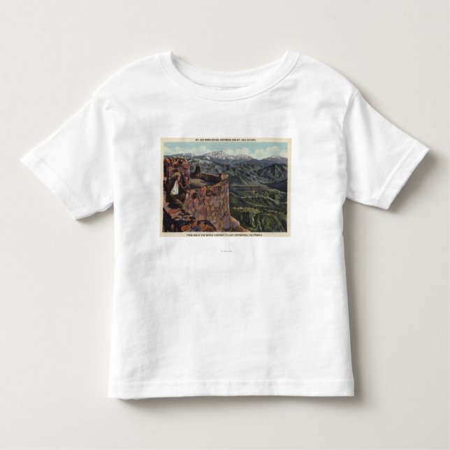 T-shirt Pour Les Tous Petits Mt. San Bernardino, jante O le monde Hwy (Devant)