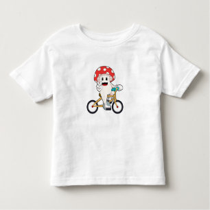 T-shirt Pour Les Tous Petits Mushroom with Bicycle.PNG