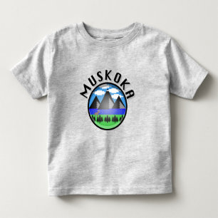 T-shirt Pour Les Tous Petits Muskoka Design (Version 2) - Toddler Fine Jersey T