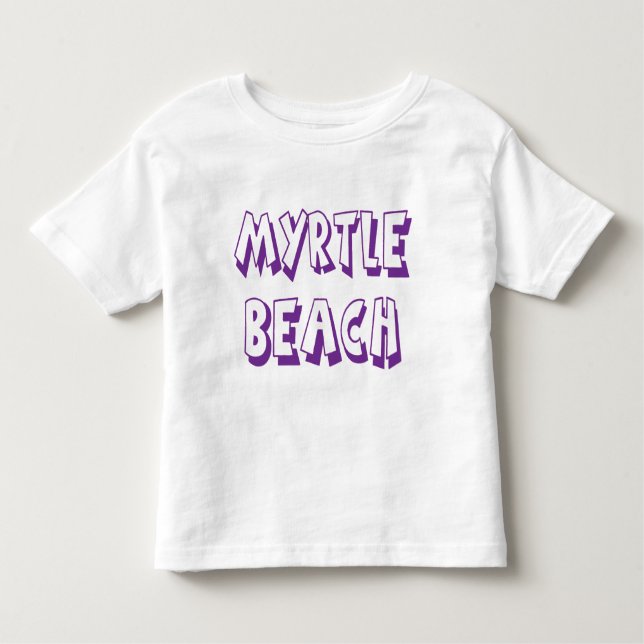 T-shirt Pour Les Tous Petits Myrtle Beach, Tee - shirt de Caroline du Sud (Devant)
