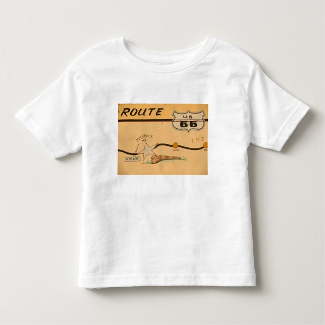 T-shirt Pour Les Tous Petits Na, Etats-Unis, Arizona, peinture murale de route (Devant)