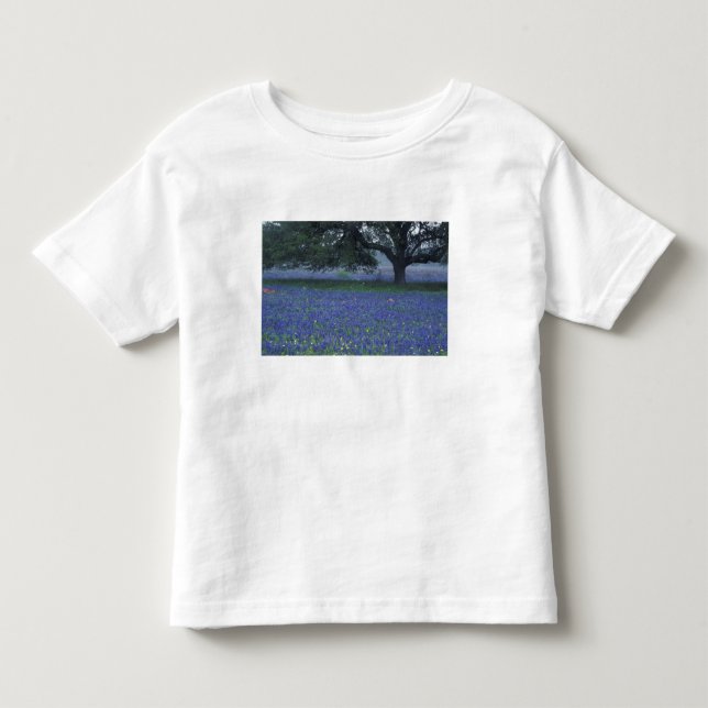 T-shirt Pour Les Tous Petits NA, Texas, Devine, Chêne et bleuets (Devant)