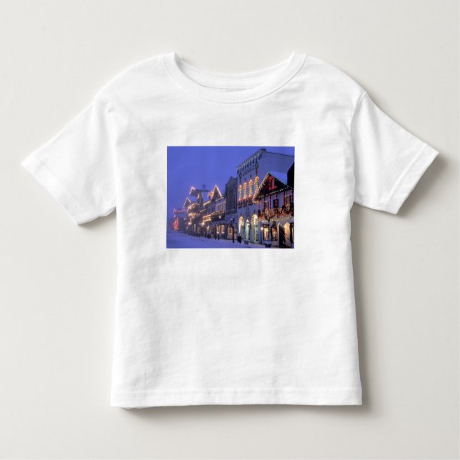 T-shirt Pour Les Tous Petits NA, USA, Washington, Leavenworth. Rue principale (Devant)