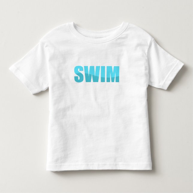 T-shirt Pour Les Tous Petits Nager (Devant)