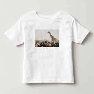 T-shirt Pour Les Tous Petits Namibie, parc national d'Etosha. Une girafe solita