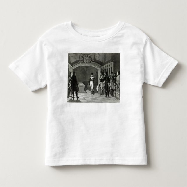 T-shirt Pour Les Tous Petits Napoléon méditant avant la tombe (Devant)