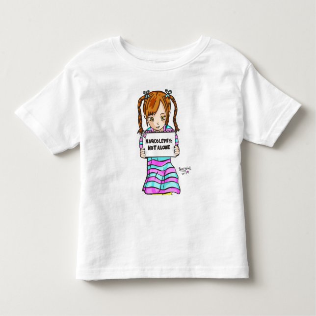 T-shirt Pour Les Tous Petits NARCOLEPSIE : PAS l'amusement d'ALONE™ badine le (Devant)