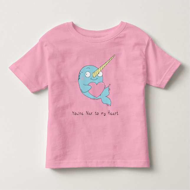 T-shirt Pour Les Tous Petits Narwhal Valentine's Day (Devant)
