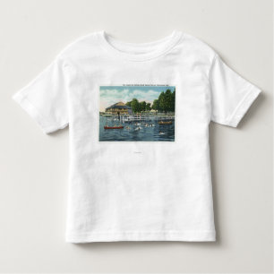 T-shirt Pour Les Tous Petits Natation à la plage et au casino de point de Bemus