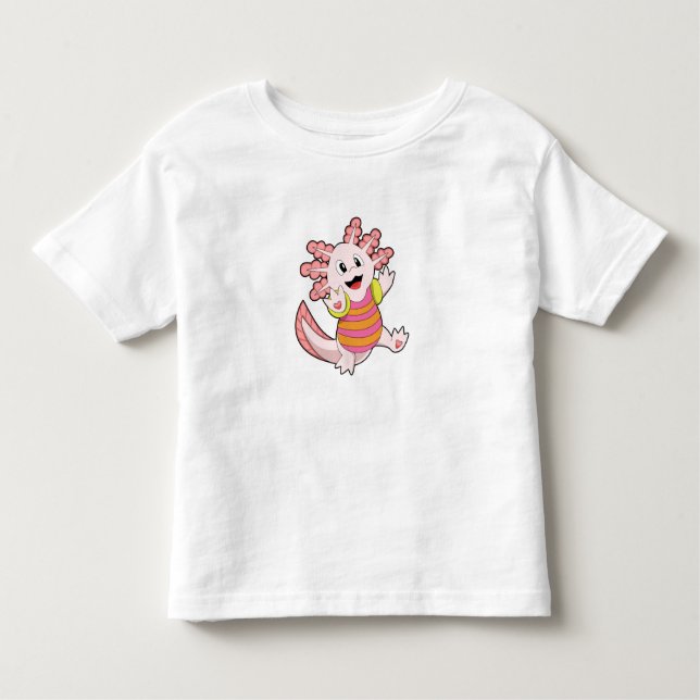 T-shirt Pour Les Tous Petits Natation Axolotl (Devant)