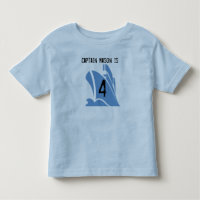 Navire Capitaine Personnalisable 4e Anniversaire T