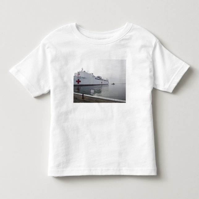 T-shirt Pour Les Tous Petits Navire hospitalier du Commandement maritime milita (Devant)